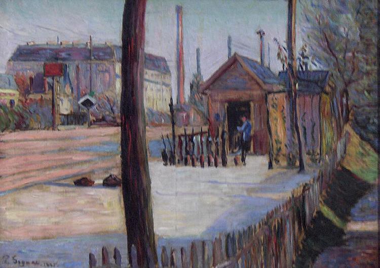 Paul Signac Railway junction near Bois-Colombes china oil painting image